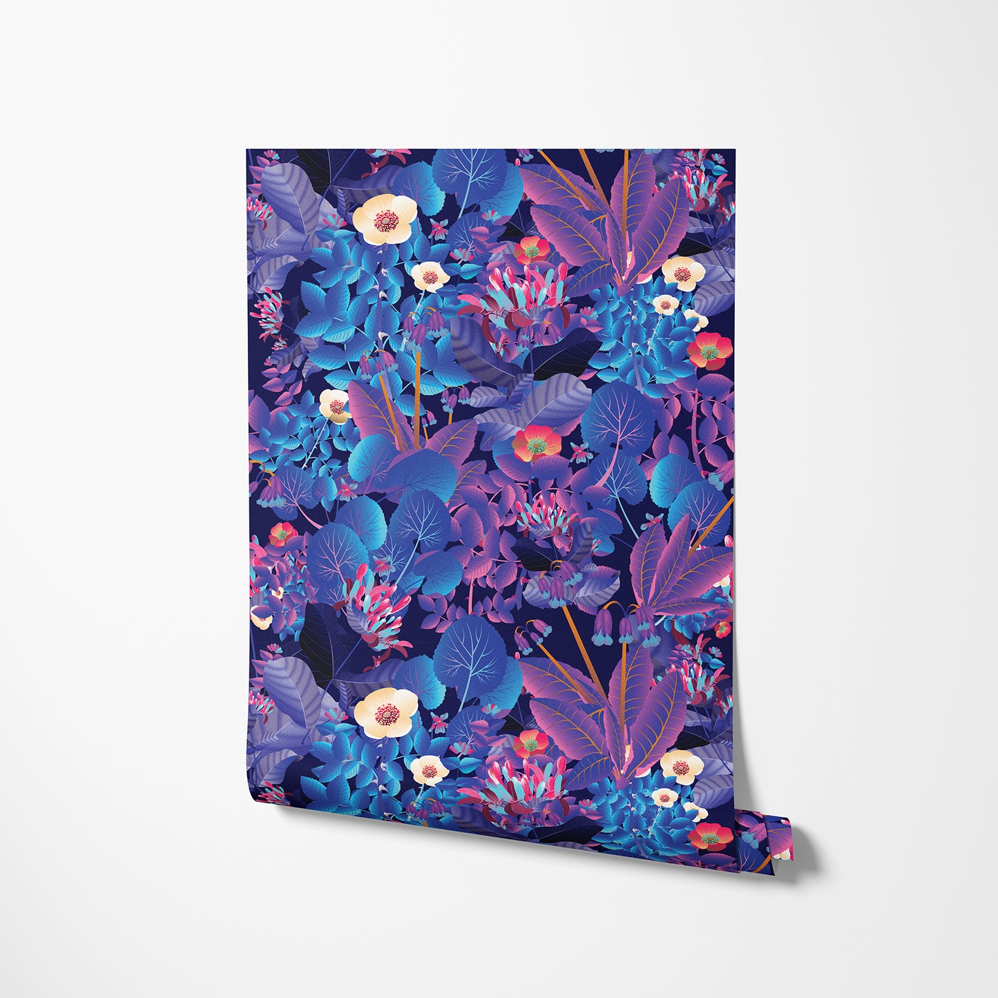 Moonlit Electric Blue - Night - Wallpaper Panel