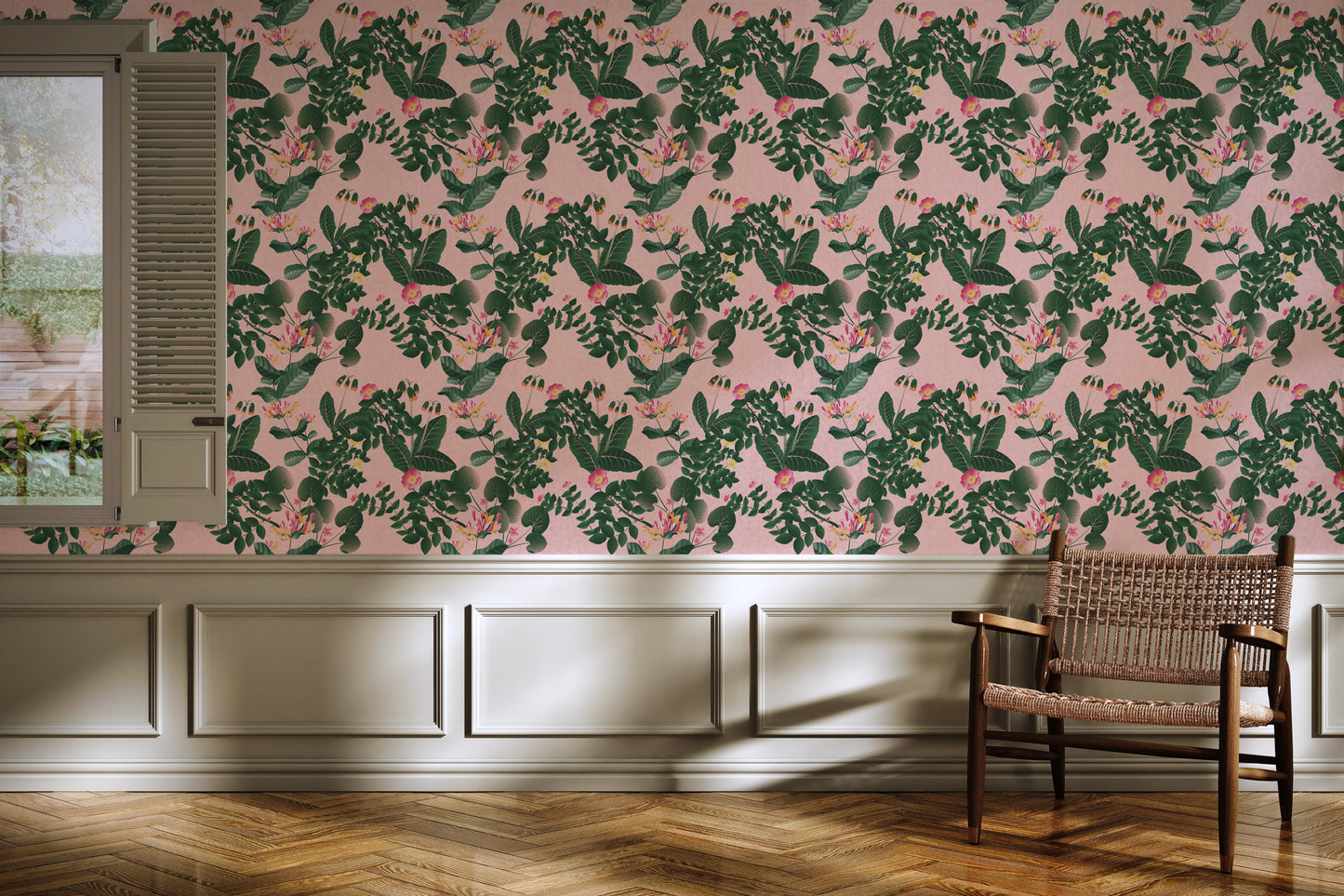 Puck's Forest Green - Day - Wallpaper Panel