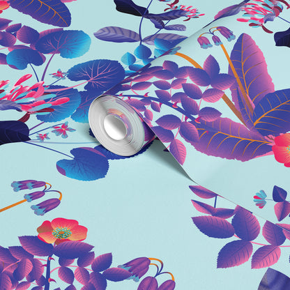 Moonlit Electric Blue - Day - Wallpaper Panel