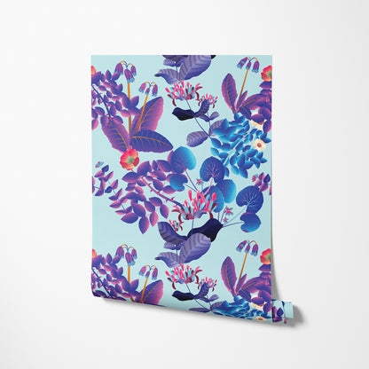 Moonlit Electric Blue - Day - Wallpaper Panel