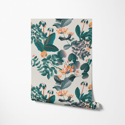 Titania's Teal Tulle - Day - Wallpaper Panel