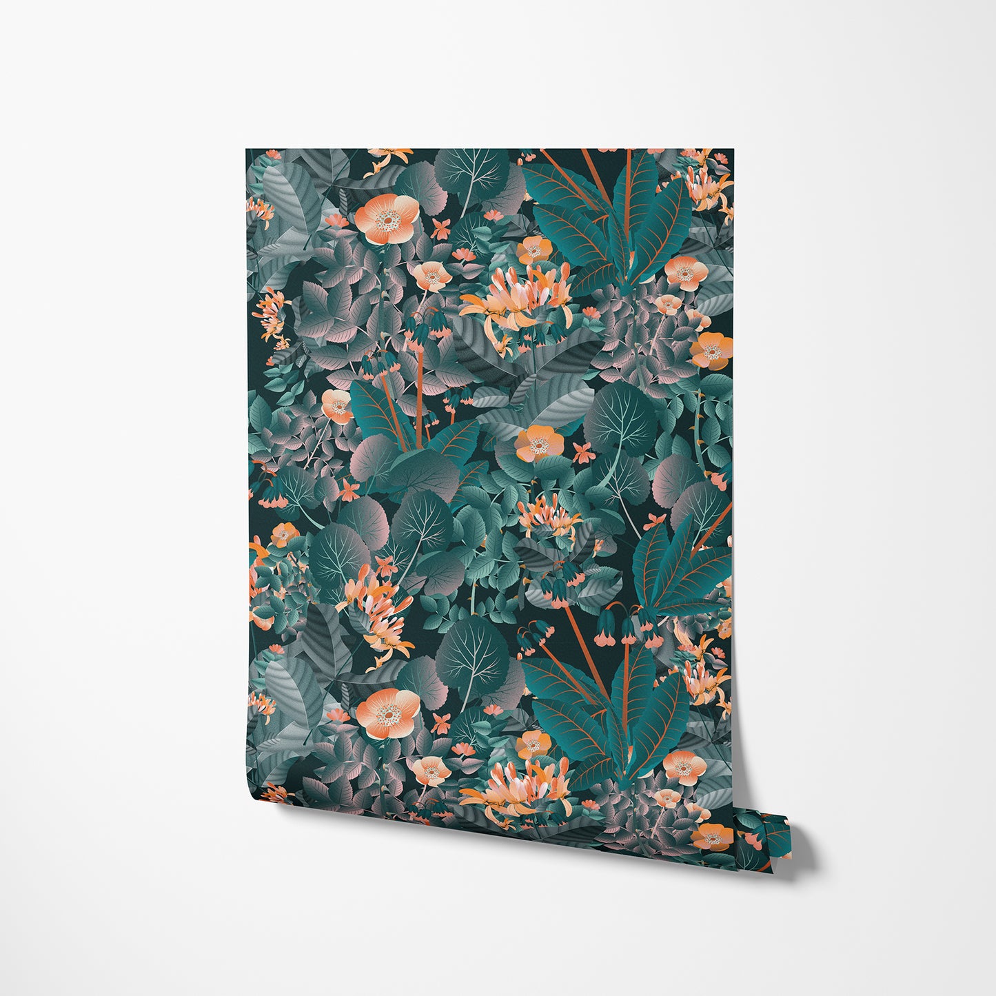 Titania's Teal Tulle - Night - Wallpaper Panel